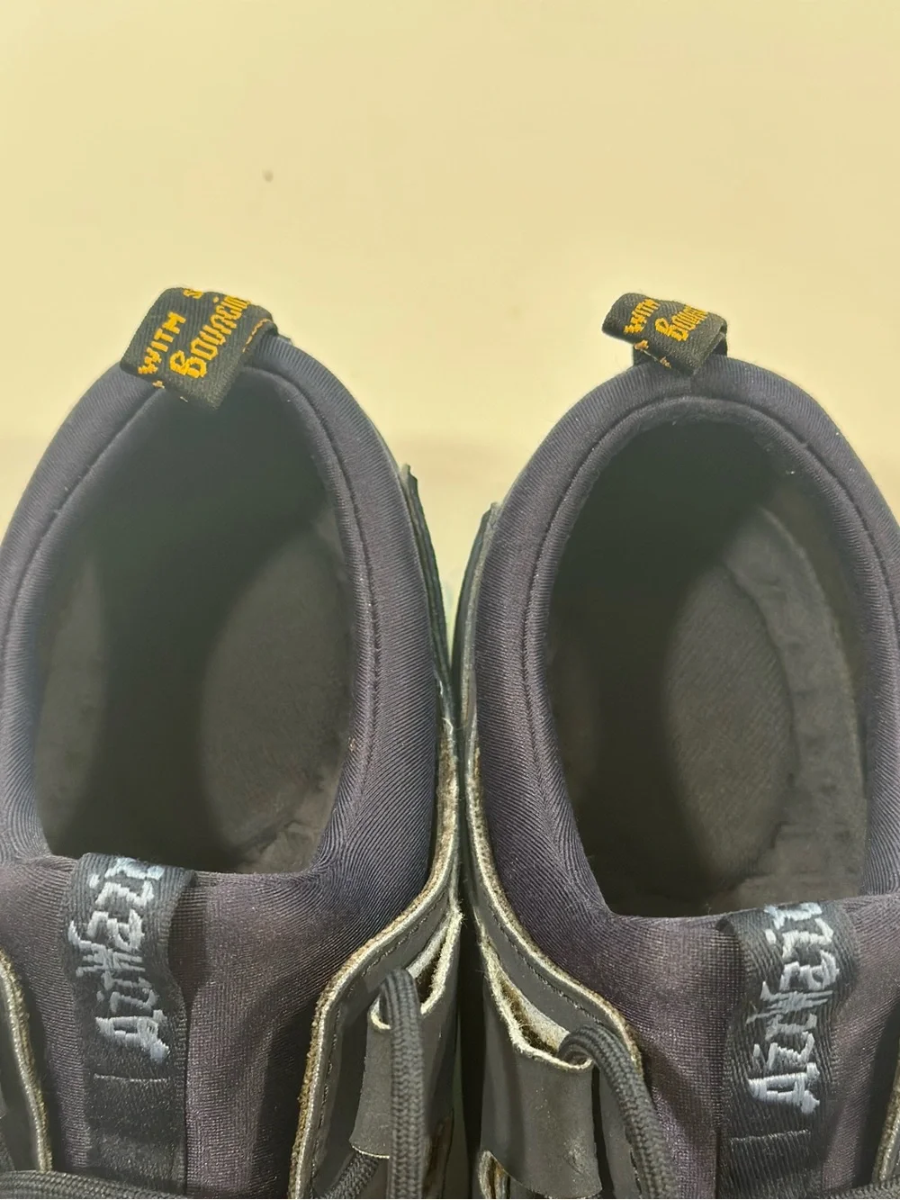 Dr. Martens Navy Mesh Lace-Up Sneakers
